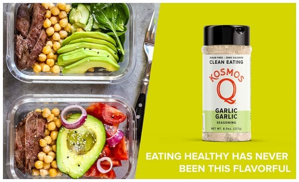 Kosmos Q Garlic Garlic Seasoning Clean Eating Seasoning 8.0oz. - Image 5