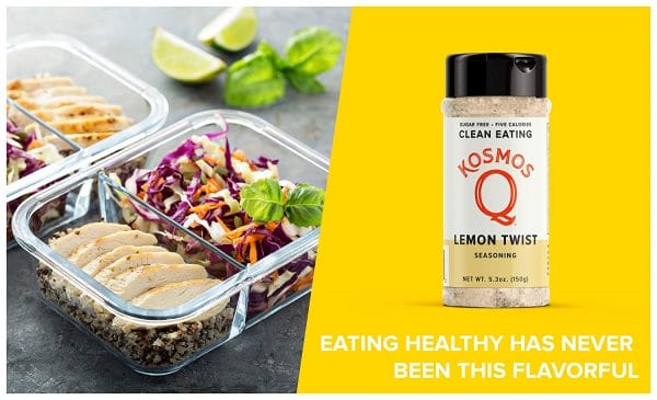Kosmos Q Lemon Twist - Clean Eating Seasoning (5.3 oz) - Image 4