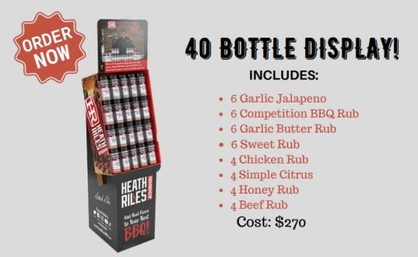 Heath Riles 40 Bottle Display