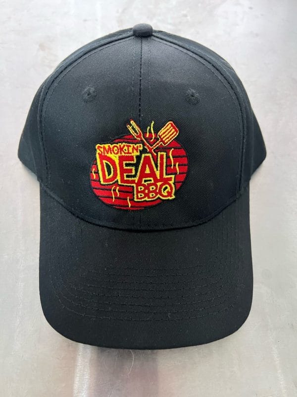 Smokin Deal BBQ Baseball Cap Black