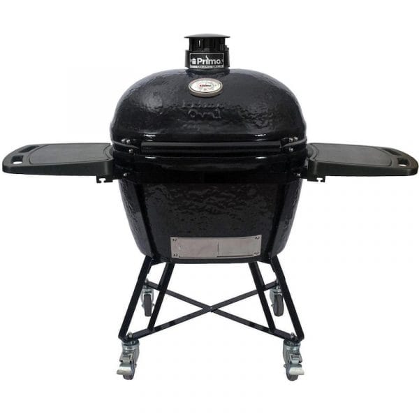 Primo XL All-In-One Ceramic Grill (Heavy-Duty Stand, Side Shelves, Ash Tool, and Grate Lifter)