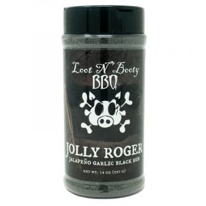 Loot N' Booty - Jolly Roger JALAPENO GARLIC BLACK RUB (14 oz.)