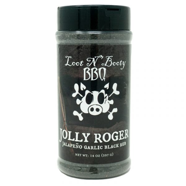 Loot N' Booty - Jolly Roger JALAPENO GARLIC BLACK RUB (14 oz.)
