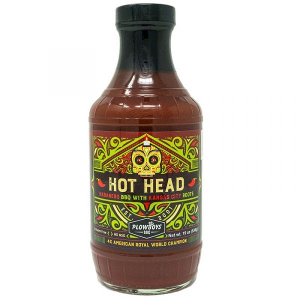 Plowboys BBQ Hot Head BBQ Sauce - 19 oz.