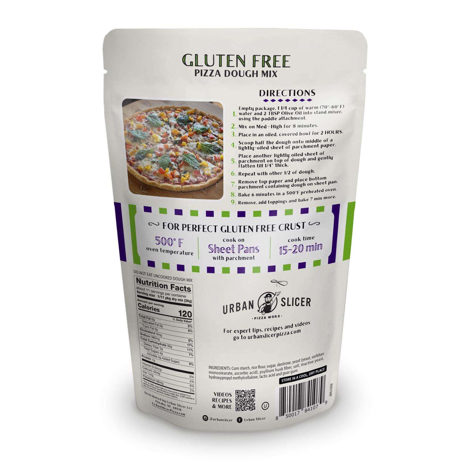 Urban Slicer Gluten Free Pizza Dough Mix - 13.4 oz. - Image 2